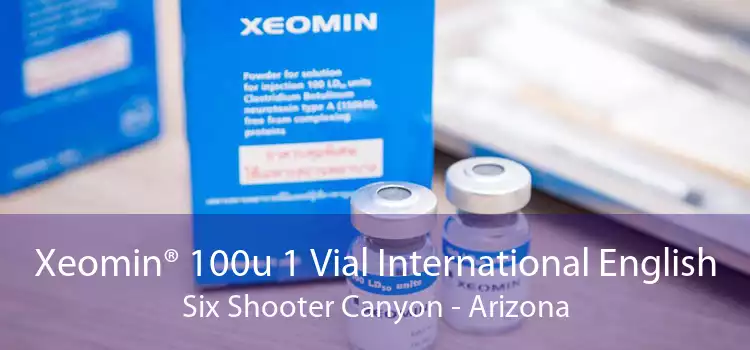 Xeomin® 100u 1 Vial International English Six Shooter Canyon - Arizona